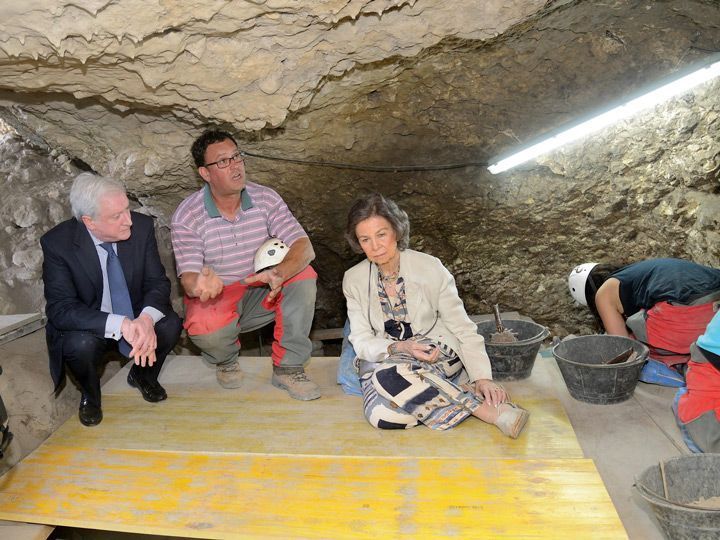 La reina Sofía vuelve a dar empaque al proyecto Atapuerca