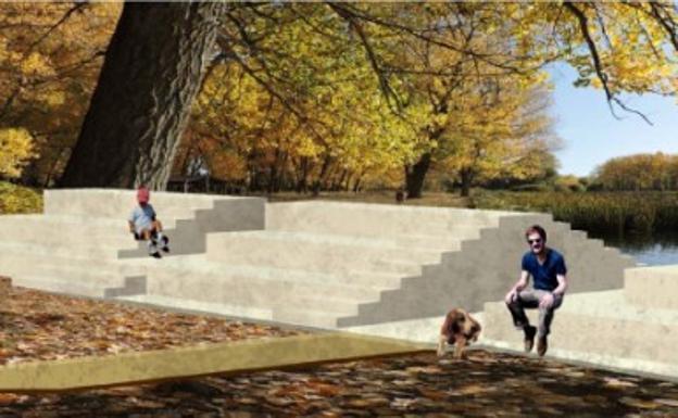 Estructura piramidal que se construirá junto a la playa