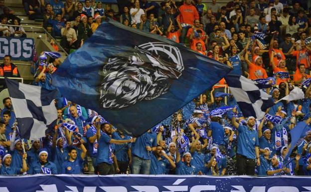 La afición burgalesa se deja la voz en cada partido que se celebra en el Coliseum/GIT