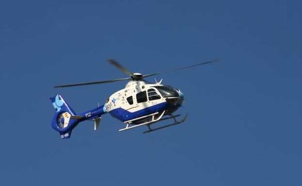 Se ha movilizado un helicóptero del Sacyl/BurgosConecta