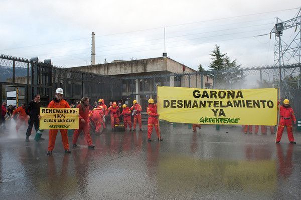 Greenpeace, preocupada ante la posible reapertura de Garoña