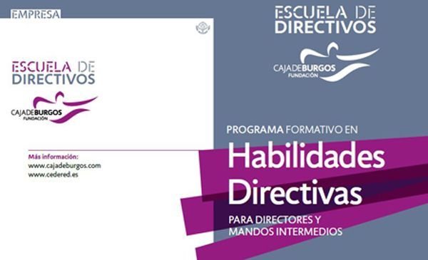 La Fundación Caja de Burgos realizará el curso de habilidades directivas