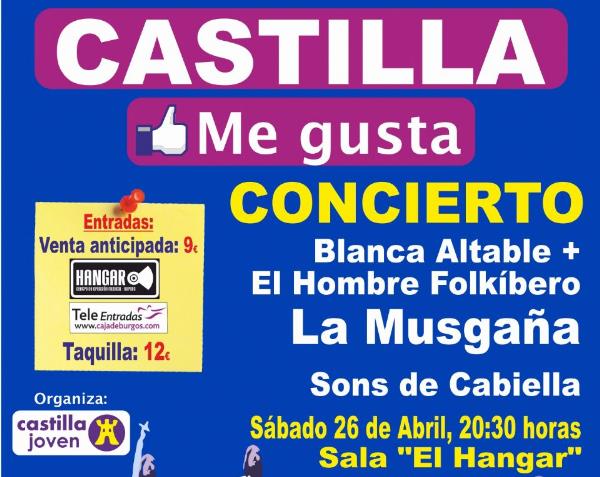 El Hangar suena a folk con el concierto ‘Castilla me gusta’