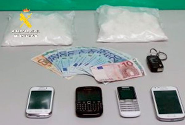 Detenido por transportar medio kilo de cocaína