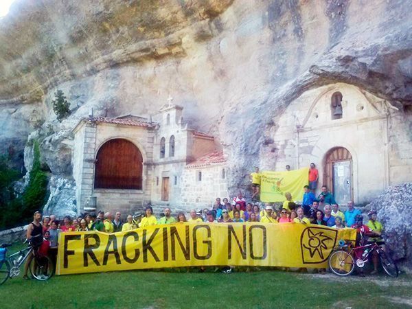 La Ecomarcha atraviesa Burgos en contra del fracking