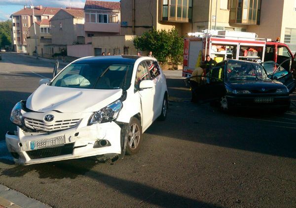 ·Actualización· Dos heridos en un accidente en Briviesca