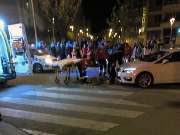 Herido un hombre por atropello en la Barriada Juan XXIII