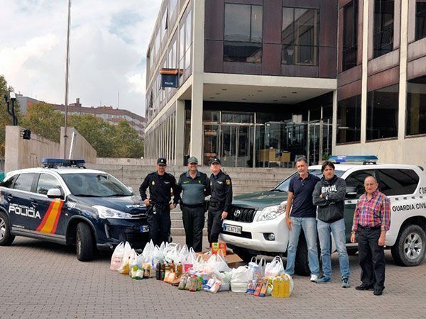 Las Fuerzas de Seguridad también colaboran con Cáritas