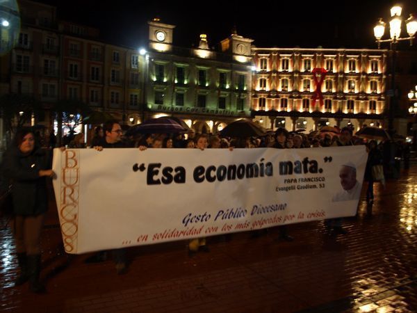 La Pastoral Diocesana sale a la calle para protestar ante la crisis