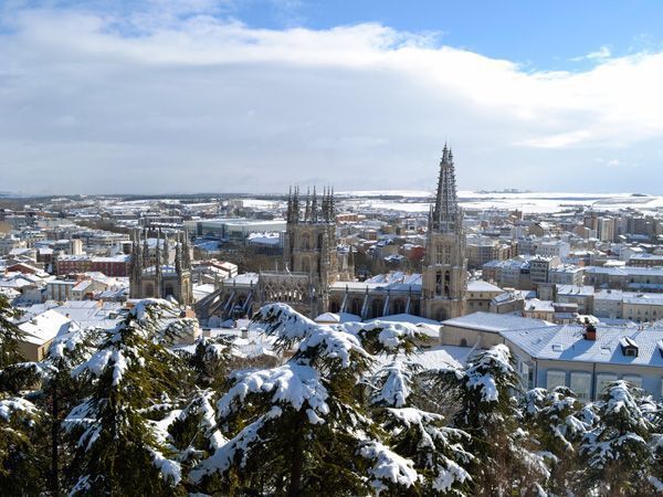 Las imágenes de Burgos con nieve