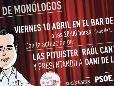 JJSS organizarán una noche de monólogos con el candidato. BC