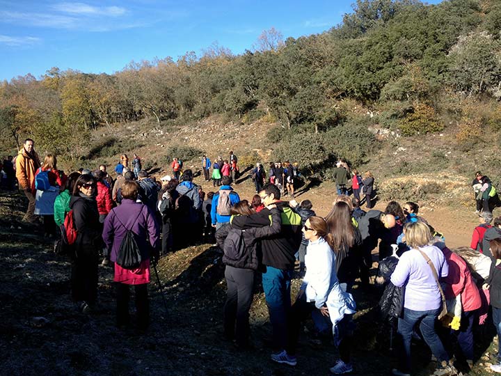 La Marcha a pie a los Yacimientos de Atapuerca congrega a unas 600 personas