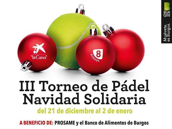 El pádel burgalés se reúne en un torneo navideño y solidario