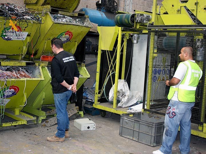 Desarticulan un grupo criminal dedicado al robo de cobre que actuó en Burgos