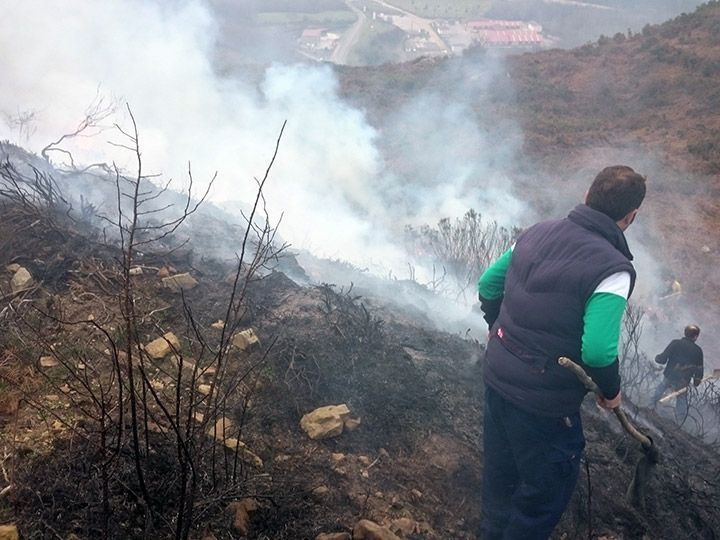 El alcalde Espinosa muestra su hartazgo ante una cadena de fuegos intencionados