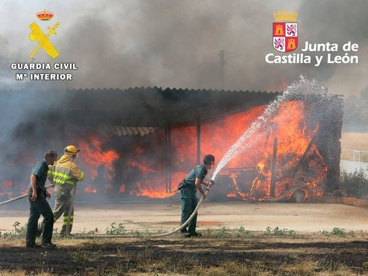 Investigados dos agricultores por el incendio de Villaverde del Monte