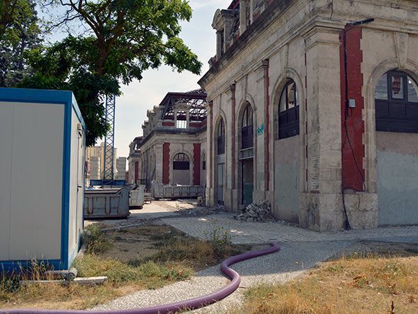 Las obras de la antigua estación estaban ejecutadas al 37,7% en febrero