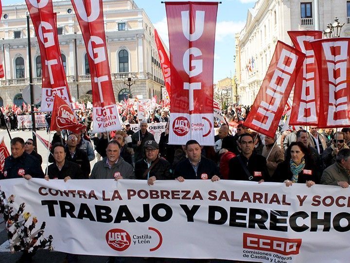 Medio millar de burgaleses se manifiesta por el trabajo y los derechos