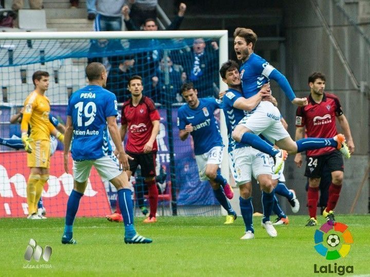 4-1. El Mirandés se estrella en el Carlos Tartiere