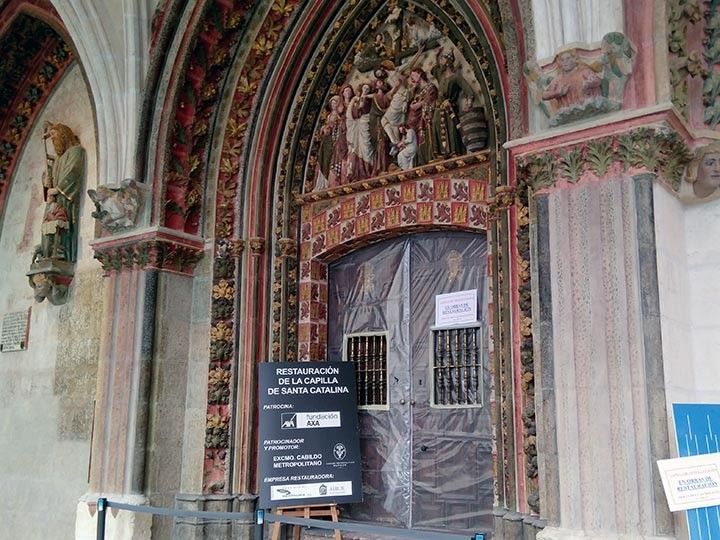 La restauración de la Capilla de Santa Catalina finalizará en octubre