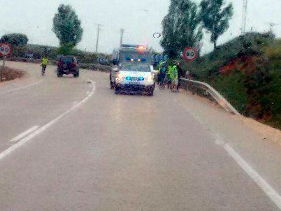 Al menos un herido en el vuelco de un turismo en la N-234 en Cubillo del Campo