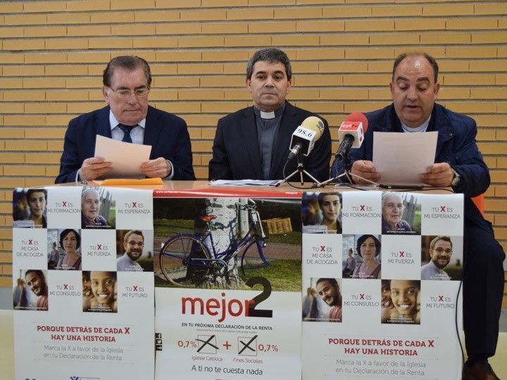 Casi la mitad de las burgaleses marcaron en 2015 la X de la Iglesia en la renta