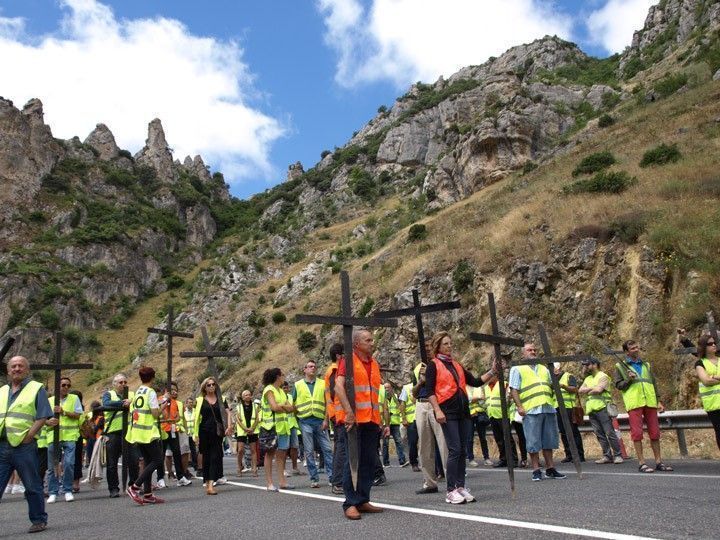 Doscientas personas vuelven a reclamar en Pancorbo la liberalización de la AP-1