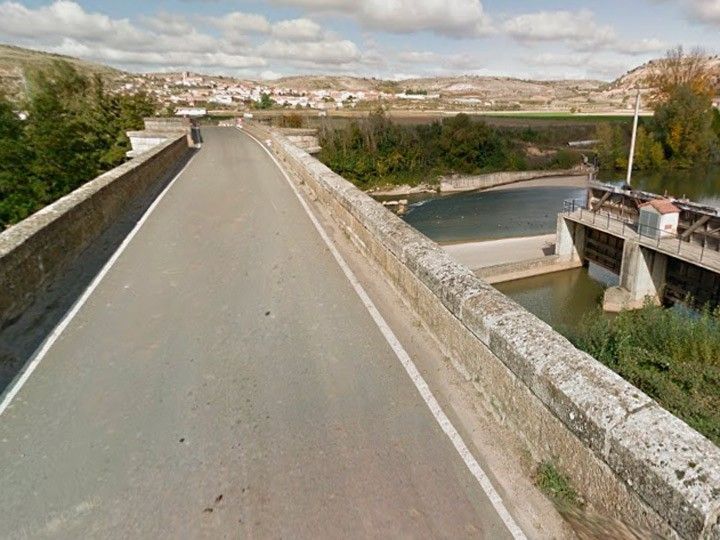 La Junta corta al tráfico la BU-131 por obras en el puente de San Martín de Rubiales