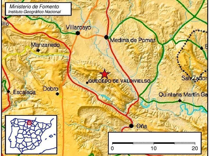 Las Merindades registra un leve terremoto de 2,2 grados