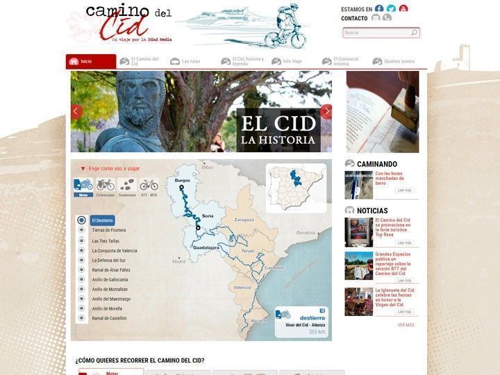 El Consorcio del Camino del Cid estrena una nueva y mejorada página web