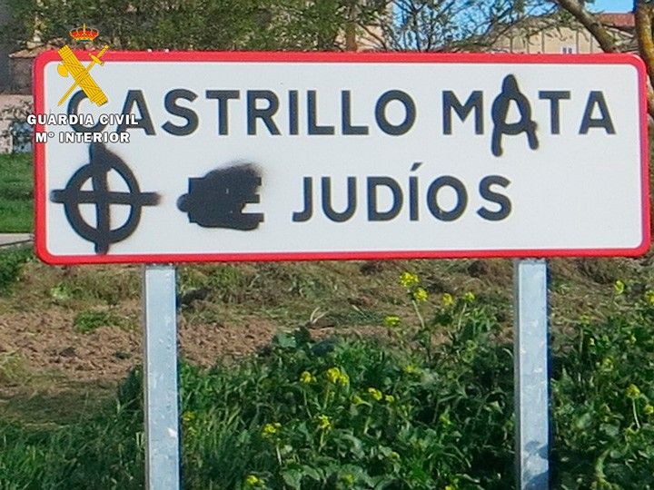 Identificados los autores de las pintadas antisemitas de Castrillo Mota de Judíos