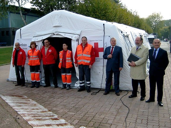 Cruz Roja Burgos recibe un Puesto Médico Avanzado único en la provincia