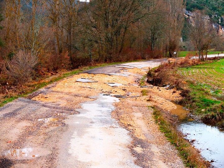 Villarcayo invertirá más de 1M€ en reparar los caminos rurales afectados por las inundaciones