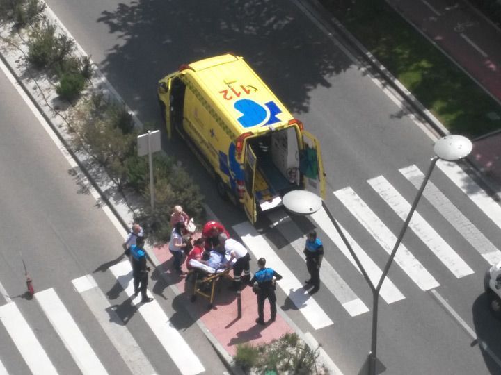 Herida una joven en un atropello en un paso de peatones de Santa Bárbara