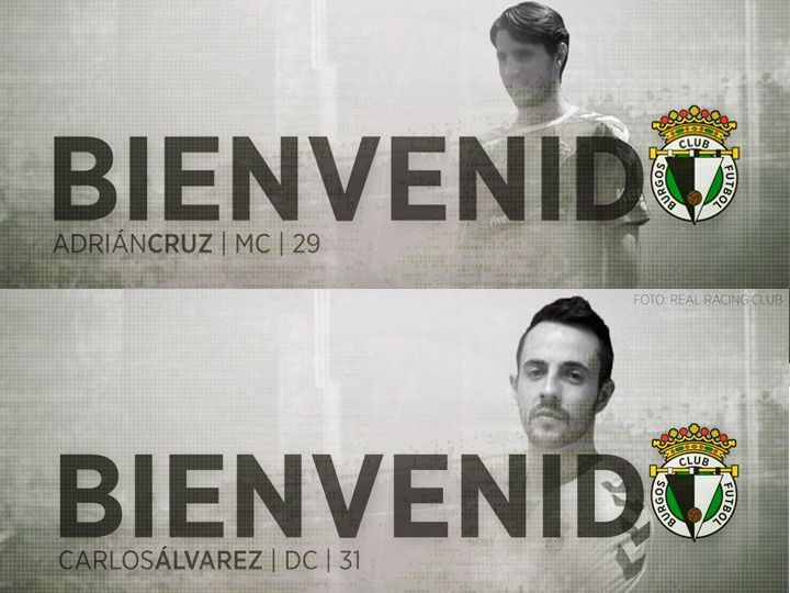 Adrián Cruz y Carlos Álvarez, más madera para el Burgos