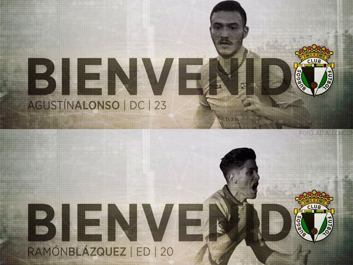 ‘Agus’ Alonso y Ramón Blázquez, juventud para el Burgos