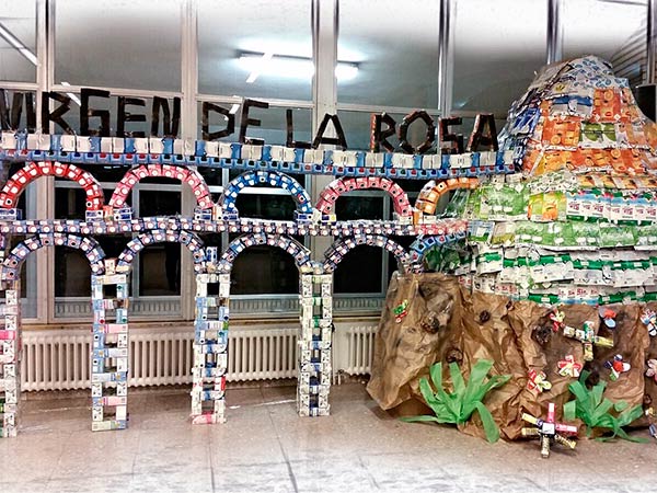 El colegio ‘Virgen de la Rosa’, tercer premio en ‘EnvasArte’