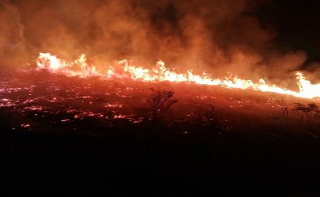 Noche de fuego en La Cabrera