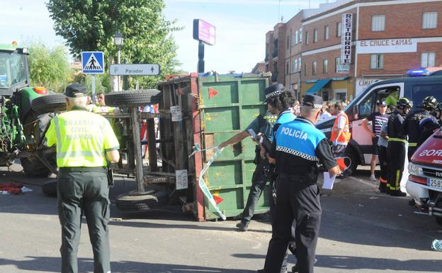 El conductor del tractor de Tordesillas da positivo por consumo de alcohol