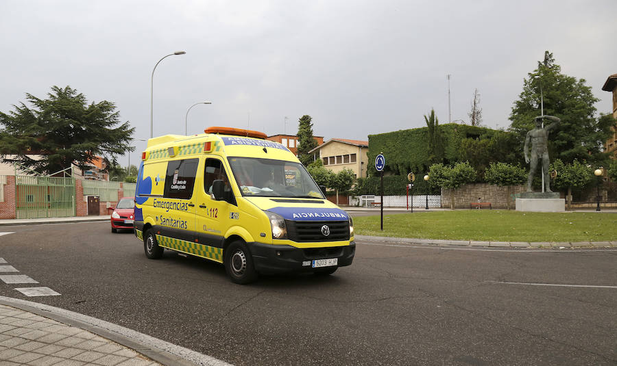 Herido al salirse de la carretera en Villaeles de Valdavia