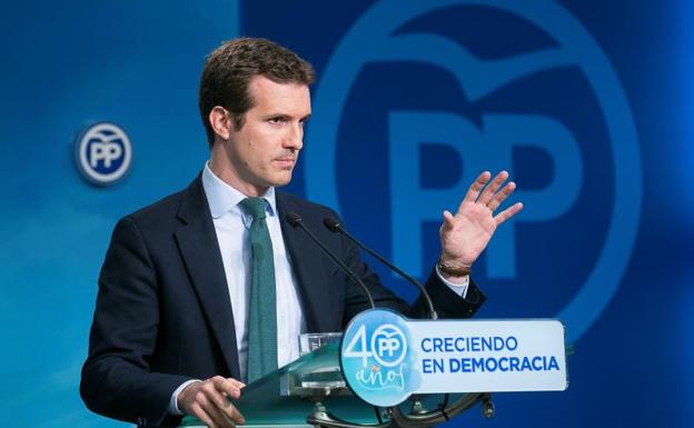 Casado se arrepiente de comparar a Puigdemont con Companys pero cree que hubo una «manipulación torticera»