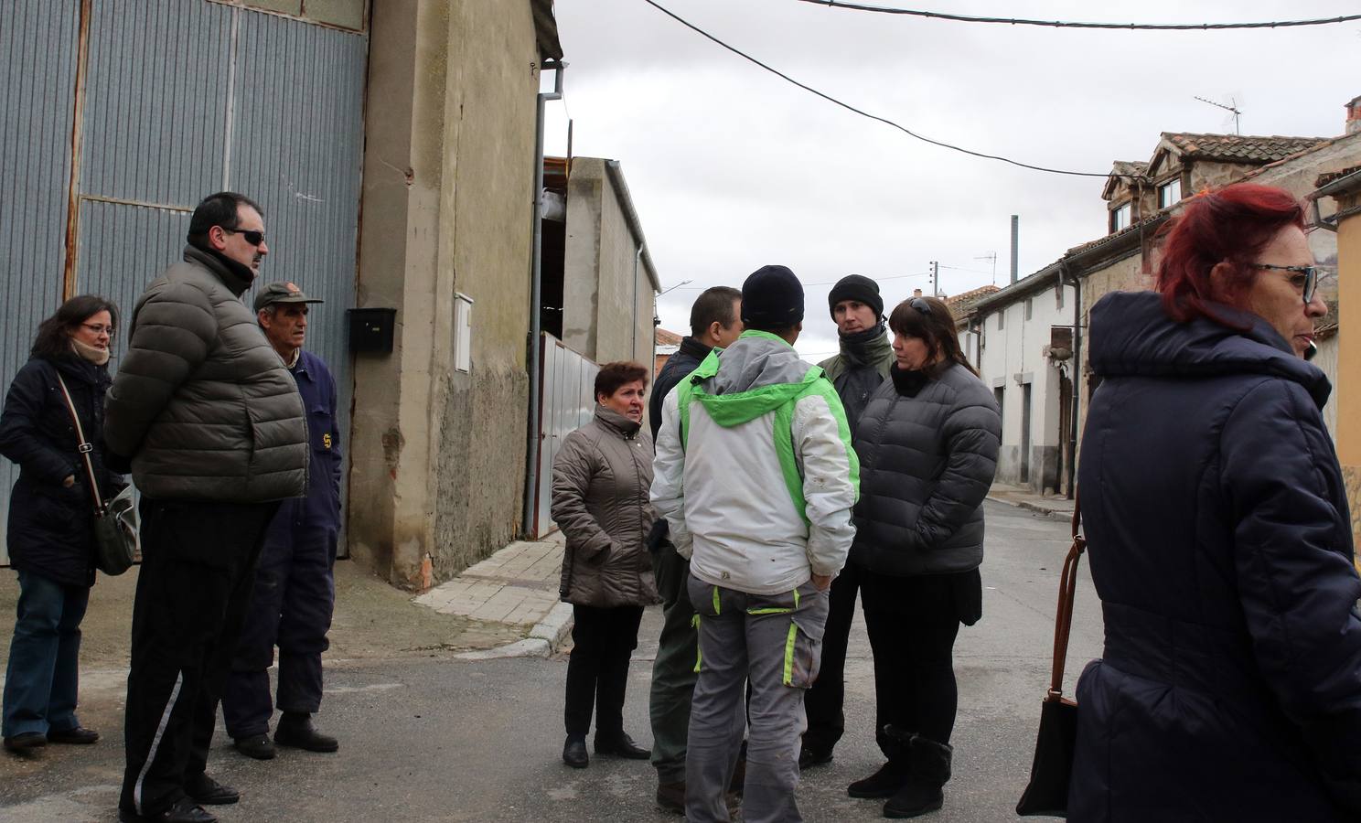 Un incendio en Sauquillo arrasa tres viviendas y parte de una cuarta