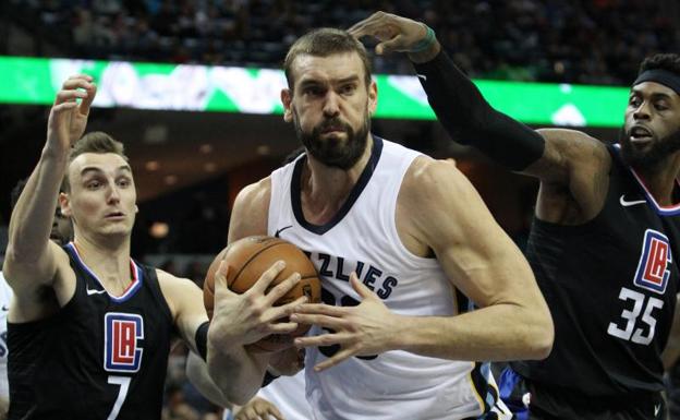 Marc Gasol lidera el triunfo de los Grizzlies