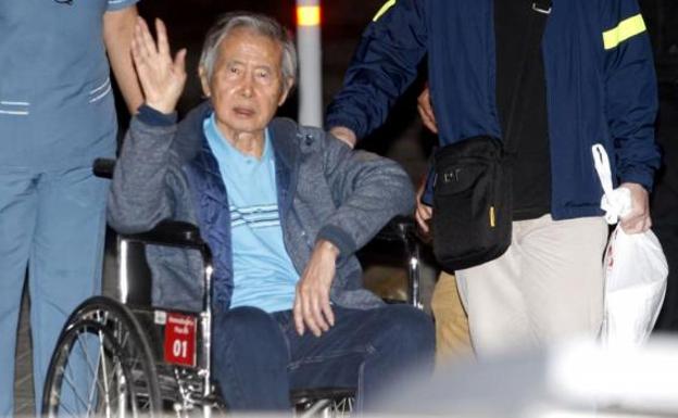 Fujimori pasa su primera noche en libertad en una lujosa casa de Lima