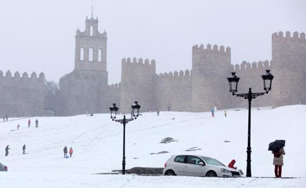 La nevada caída en Ávila ha causado diversos problemas