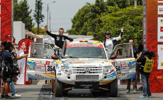 Estreno con susto para Cristina Gutiérrez en el Dakar 2018