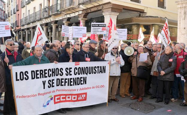 CC OO se manifiesta en defensa del sistema público de pensiones