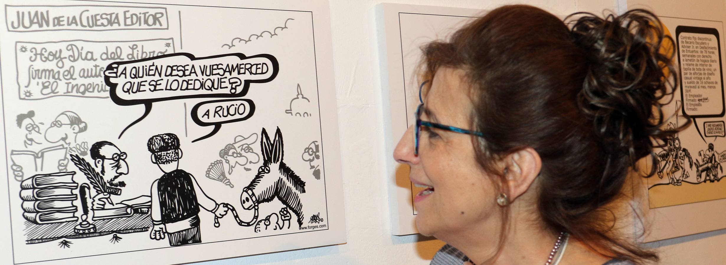 La Casa Revilla acoge la exposición 'Don Quijote, Sancho y Forges. Un diálogo a tres bandas'