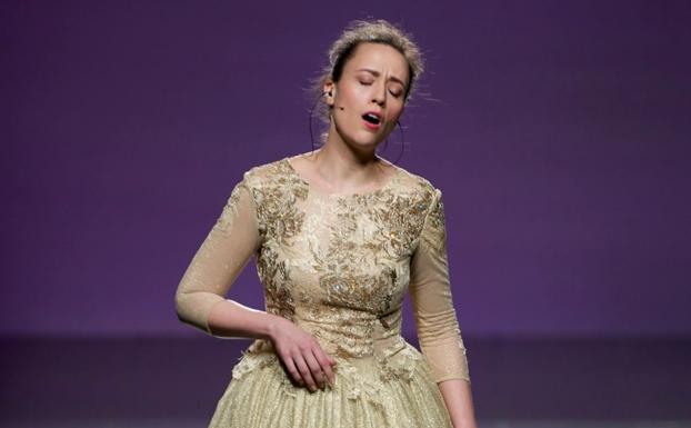 La solista Paula Mendoza, el viernes en el MEH