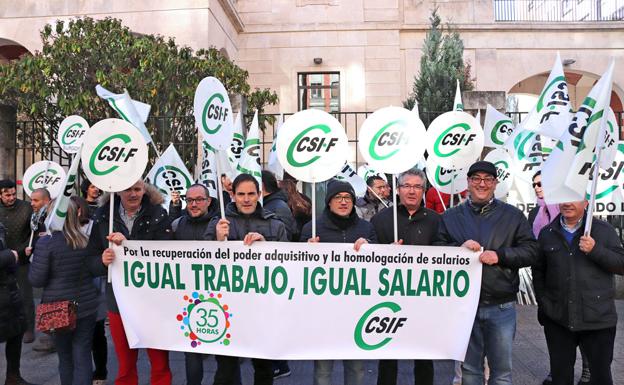 El CSIF reclama la equiparación salarial de todos los empleados públicos